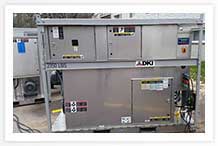 One of the large desiccants being set up for drying.