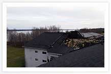 Photo from the roof looking at the east end