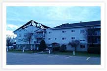 East end of the building